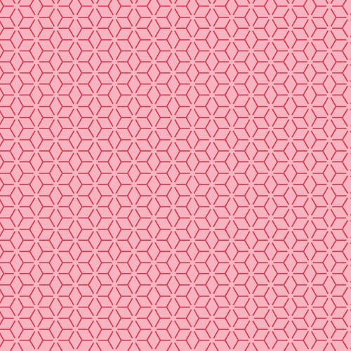Pink Connected Stars - Kimberbell Basics Fat Quarter