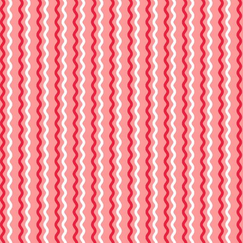 Pink Wavy Stripe - Kimberbell Basics Fat Quarter