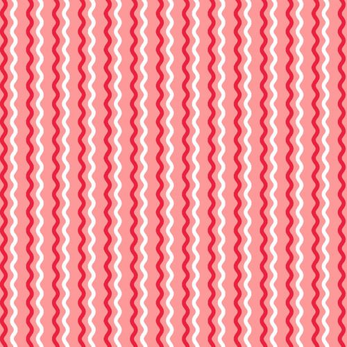 Pink Wavy Stripe - Kimberbell Basics Fat Quarter