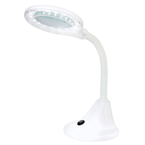 LED Magnifier Lamp White