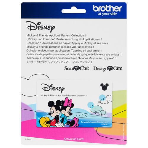 Brother Disney Mickey & Friends Applique Pattern Collection 1 for ScanNCut