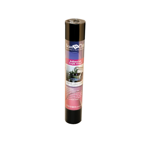 Black Adhesive Vinyl for ScanNCut - 1 Roll | 12inches x 6 feet