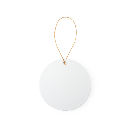 Round Plastic Sublimation Ornament Blank
