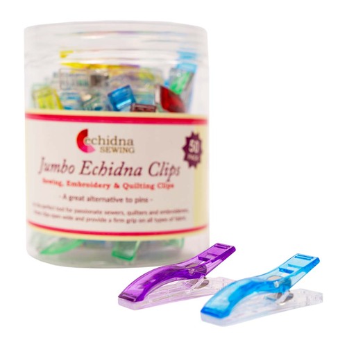 Jumbo Echidna Fabric/Craft Clips - 55mm