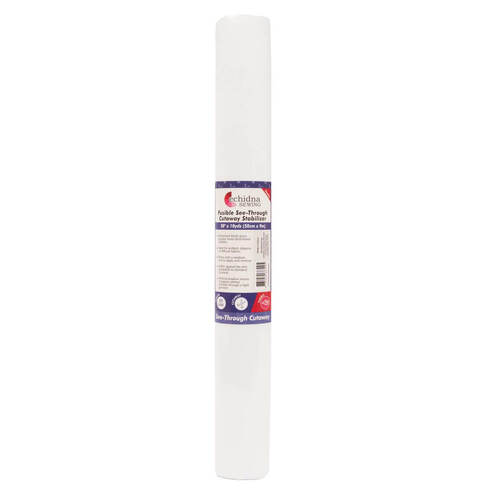 Echidna White See-Through Cutaway Fusible Stabilizer (20" x 10yds)