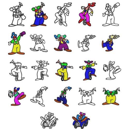 Kartoon Klowns by Echidna Designs Download