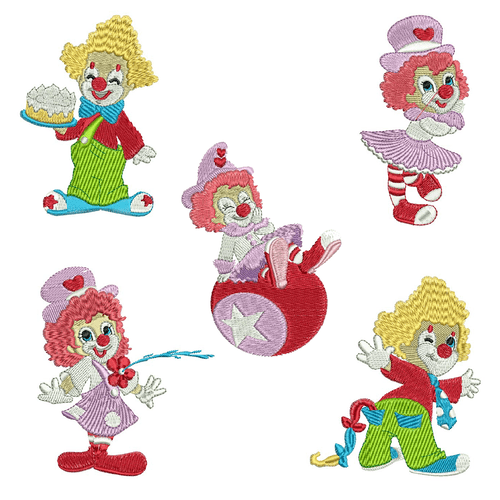 Curious Cute Clowns 2 by Echidna Designs Download