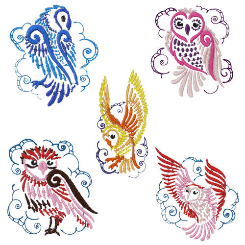 Delicate Owls 1 by Echidna Designs Download