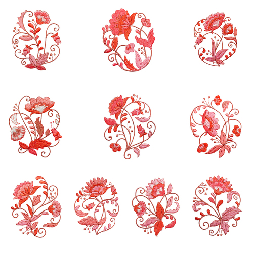 Floral Jacobean by Echidna Designs Download
