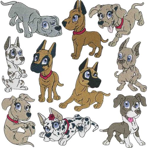 Great Dane Pups by Echidna Designs Download