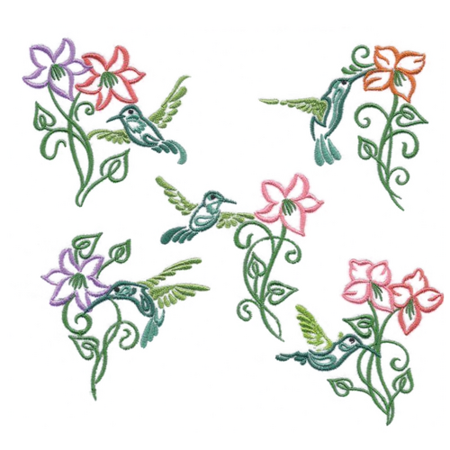 Summer Hummingbirds by Echidna Designs Download