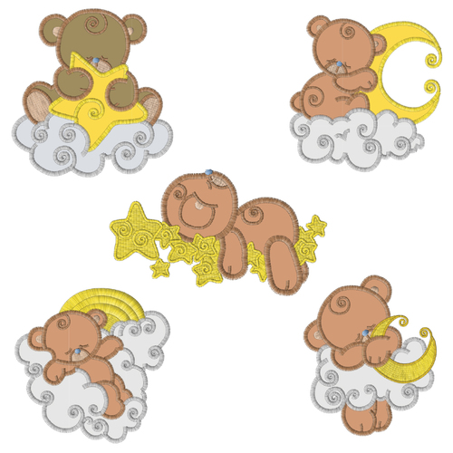 Sleeping Sky Bears 2 by Echidna Designs Download