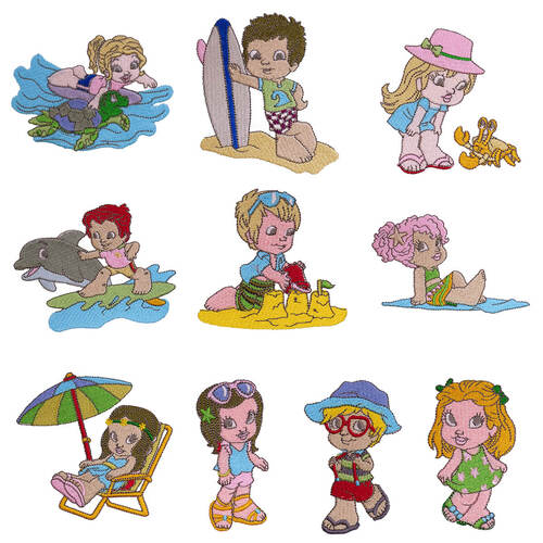 Summertime Embroidery Designs
