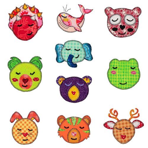 Cute Creatures Sewing Applique by Echidna Designs Download