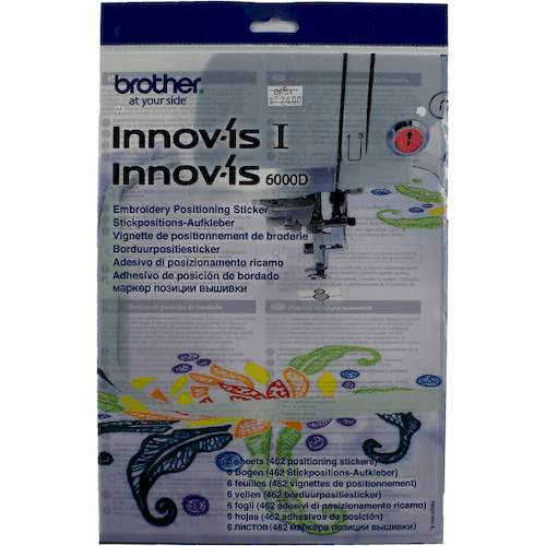 Brother Embroidery Positioning Sticker