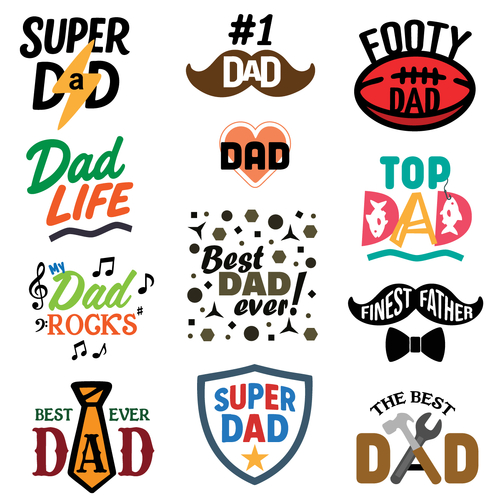Dad Love SVG Designs by Echidna