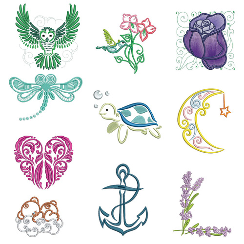 Free Embroidery Designs Download: Suitable for Puff Stuff