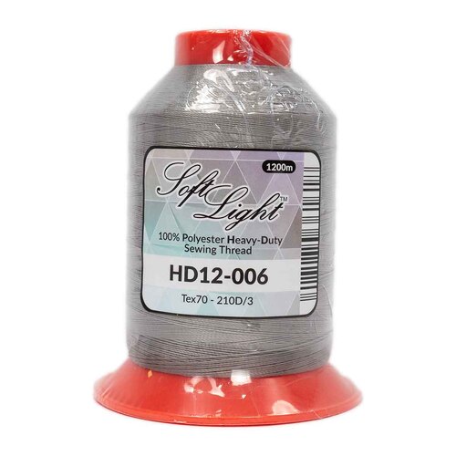 Softlight 1200m Heavy-Duty Sewing Thread  - 006 Grey