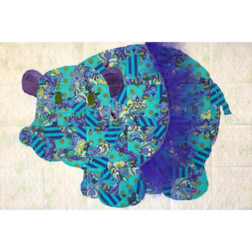 Henrietta the Hippo Quilt Embroidery Project - Download