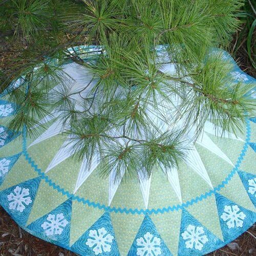 Let It Snow Tree Skirt by HoopSisters - Download