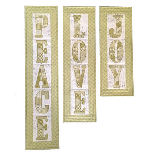 Peace, Love, Joy Quilt Embroidery Project - Download