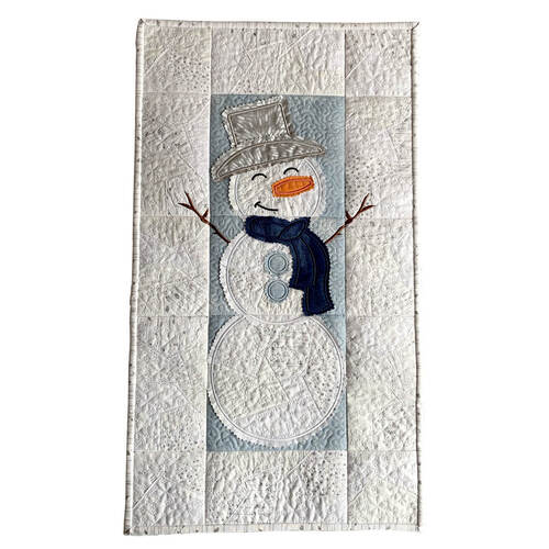 Snowman Wall Hanging Embroidery Project  - Download