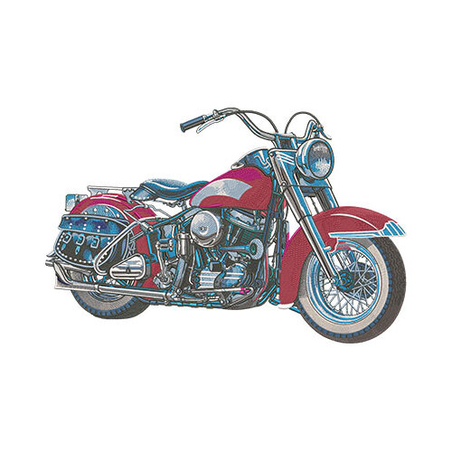 Classic Motorcycle XL by The Deer's Embroidery Legacy - Download