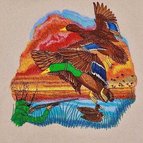 Duck Scene by The Deer's Embroidery Legacy - Download