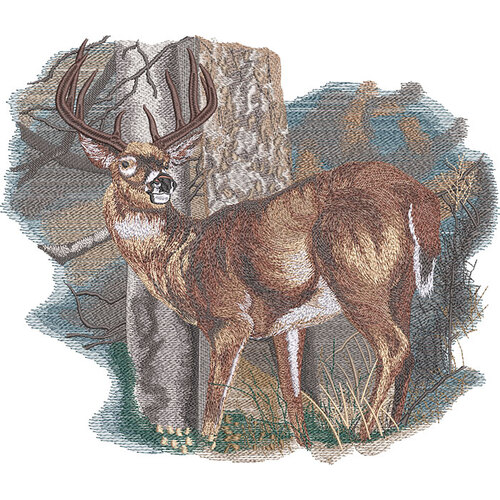Standing Buck by The Deer's Embroidery Legacy - Download