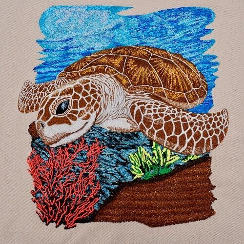 Sea Turtle by The Deer's Embroidery Legacy - Download