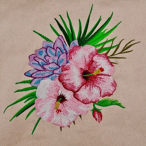 Tropical Flowers by The Deer's Embroidery Legacy - Download