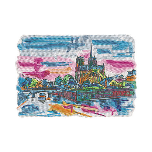 World in Stitches: Paris by The Deer's Embroidery Legacy - Download
