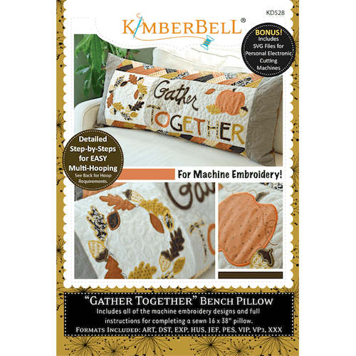 Gather Together - Pillow Machine Embroidery Project CD
