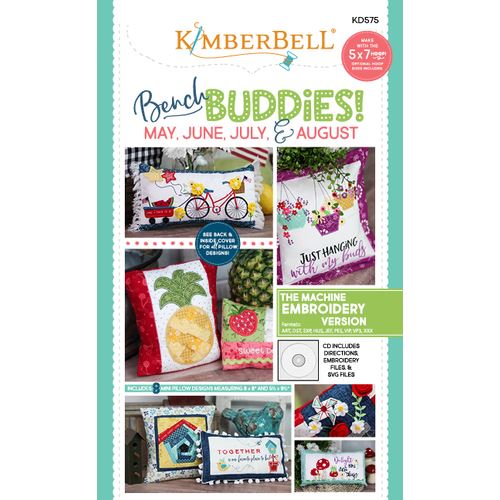 Bench Buddies Series (Machine Embroidery CD): May, June, Jul, Aug