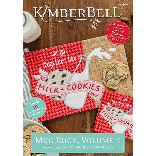 Mug Rugs Embroidery Designs CD: Volume 4