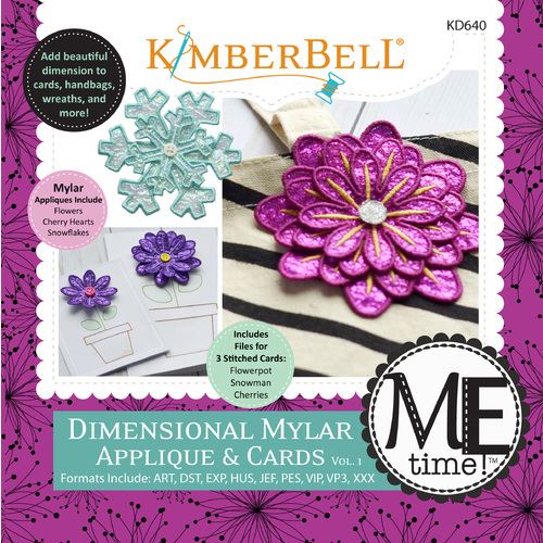 Dimensional Mylar Applique & Cards Machine Embroidery Project CD: Volume 1