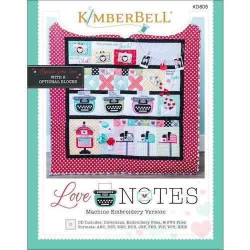 Love Notes Quilt Project - Machine Embroidery Version
