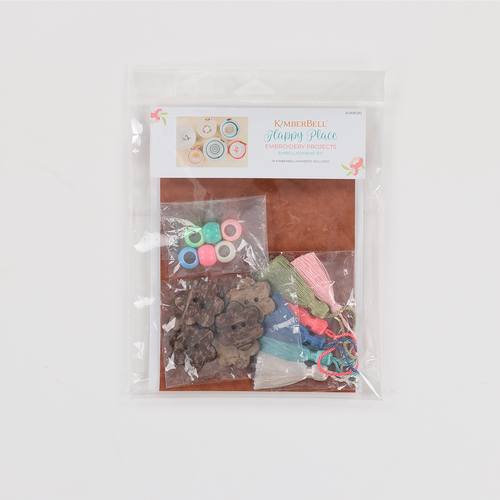 Happy Place Embroidery Projects Embellishment Kit