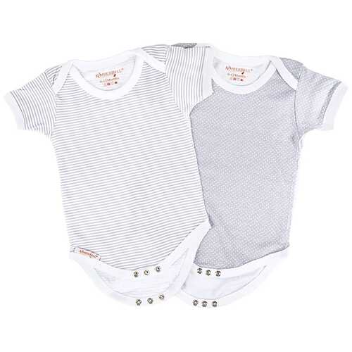 Set of 2 Kimberbell Koala Grey Baby Bodysuits