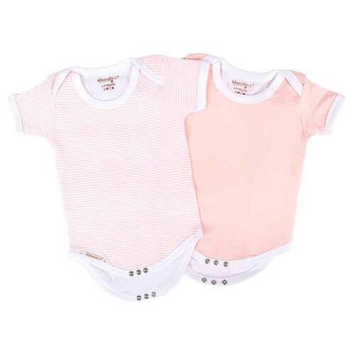 Set of 2 Kimberbell Blushing Peach Baby Bodysuits