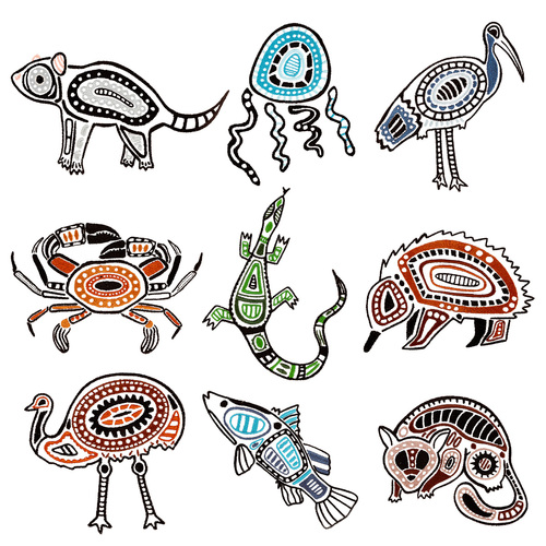 Aussie Totems Embroidery Designs by Little Butten