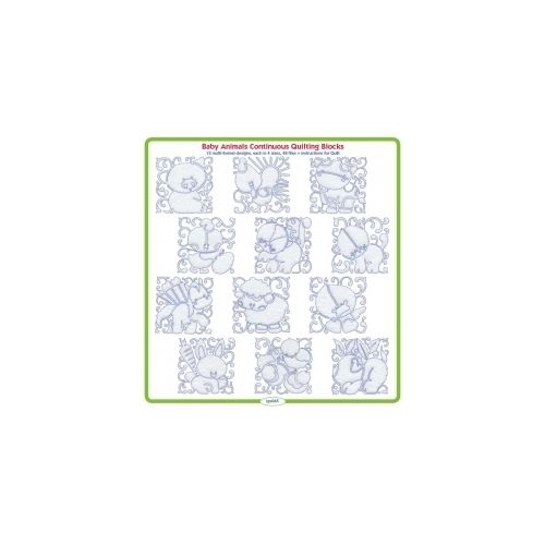 Baby Animals Continuous Quilting Blocks by Lindee Goodall