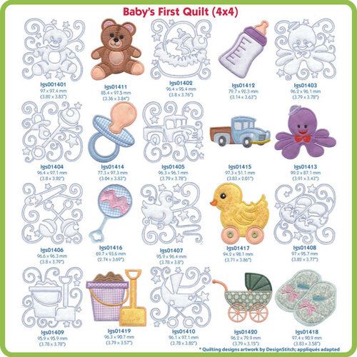 Baby's First Quilt by Lindee Goodall - Download