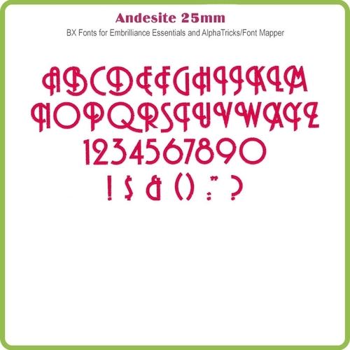 Andesite BX Font - Various Sizes - Download Only