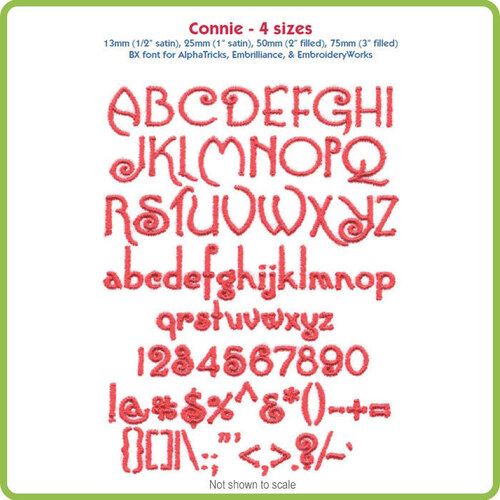 Connie BX Font - Various Sizes - Download Only