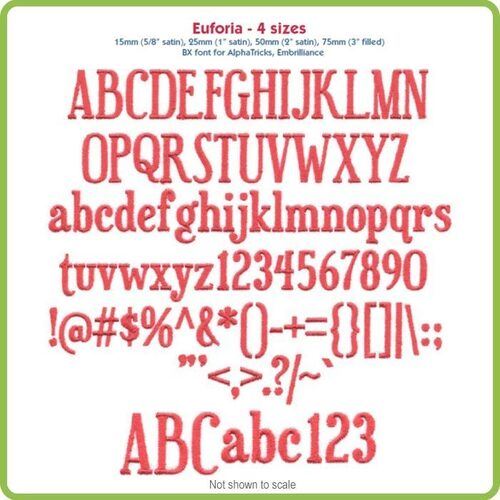Euforia BX Font - Various Sizes - Download Only