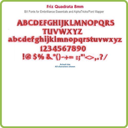 Friz Quadrata 8mm BX File - Download Only