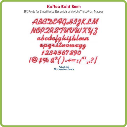Koffee Bold 8mm BX File - Download Only