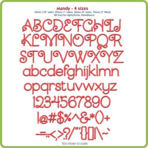 Mandy BX Font - Various Sizes - Download Only