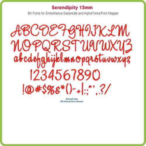 Serendipity 15mm BX File - Download Only